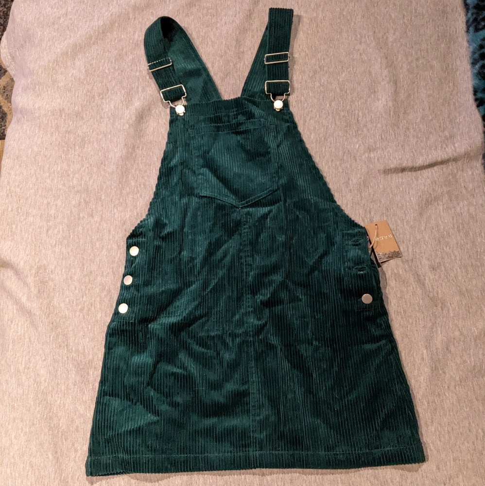 Skirt overalls corduroy mini dress